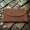 Porte monnaie et cartes KASZER collection Oregon Marron naturel 501604-MC6