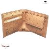 Portefeuille MONTADO en liège naturel, made in Portugal unisexe 528010-NATF