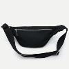 Sacoche banane CASYX, Coton Bio  Noir Profond