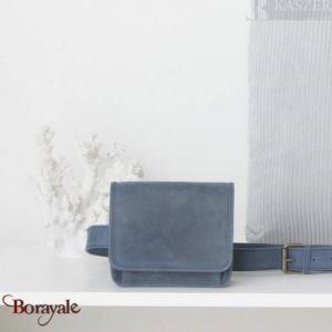 Sacoche banane KASZER collection Wyoming Bleu 20653-B6