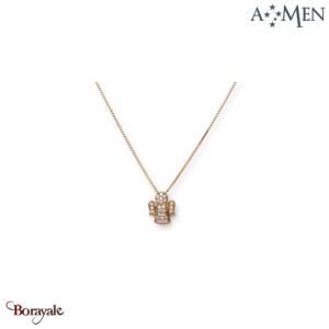 Collier Amen Bijoux Petit ange Argent 925° rhodié rose de haute qualité