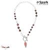Collier SPARK Silver Jewelry : Rhodonite - Rose