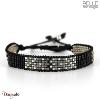 bracelet -Belle mais pas que- collection Rock Silver B-1798-BLK