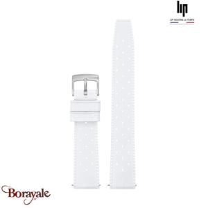 Bracelet de montre Lip Tropic blanc 18 mm 675459