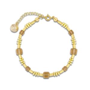 Bracelet Spark Rose cristal autrichien sur argent doré G0381LCT