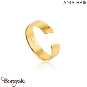 Bague Ania Haie Géométrie plaqué or 14 carats sur argent R005-03G