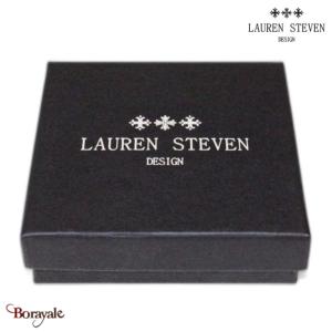Bracelet Lauren Steven Perles Agate Noire LSB06M096