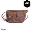 Sac bandoulière Bear Design en Cuir de vachette brut Brut Collection : brut