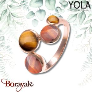 Bague Yola Nature Nature et élégance Acier plaqué IP doré IK-175-50