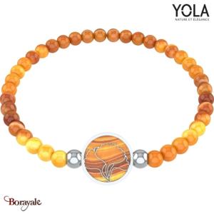 Bracelet Yola Nature Ginkgo Acier poli IK-325