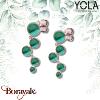 Boucles d'oreilles Yola Nature Nature et élégance Acier plaqué IP rose IK-572