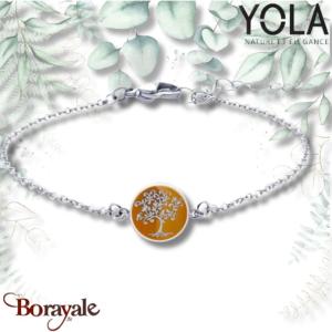 Bracelet Mokaite Acier Yola Nature femme