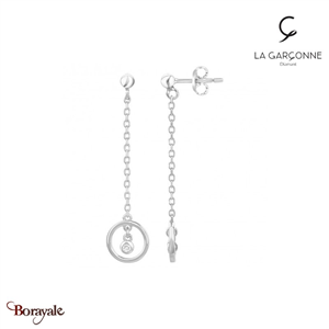 Boucles d'oreilles, La Garçonne Diamant Femme, collection Etats d'âme