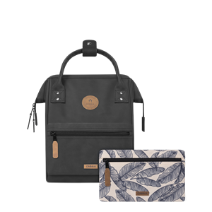 Sac à dos Mini + 2 poches avants CABAIA Adventurer Le Havre Nubuck vegan