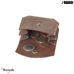 Porte monnaie Kaszer collection Oregon en cuir de vachette brut 501004-MC6