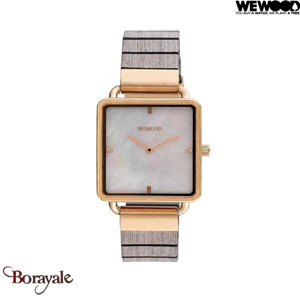 Montre en bois WEWOOD LEIA Rose cold, cadran perle 70374-015