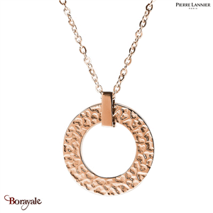 Collier Pierre Lannier Caprice acier doré rose sans nickel BJ01A0401