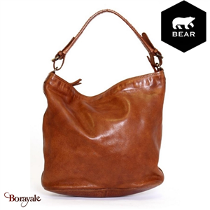 Sac épaule BEAR Cow Lavato Cognac CL32851COG