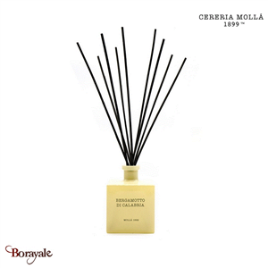 Diffuseur Mikado Premium 500 ml Cereria Molla Bergamotte de Calabre