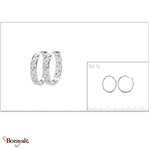 Boucles d'oreilles argent 925° rhodié Borayale Collection CN7634400