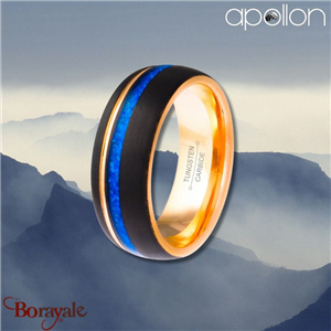 Bague large 3 couleurs, Collection: Homme APOLLON Taille 62