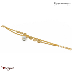 Bracelet Ippocampo Oro Perla  bronze plaqué or jaune IPOP29