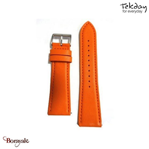 Bracelet TEKDAY  Interchangeable Pomme orange, boucle argent