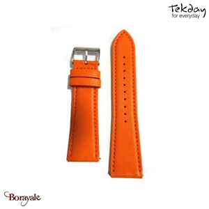 Bracelet TEKDAY Interchangeable Pomme orange, boucle argent