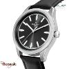 Montre Homme Orlam Cadence cadran noir bracelet cuir noir étanche 10 ATM ORSSLCA