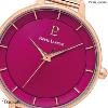 Montre PIERRE LANNIER Collection DELICE cadran fushia Bracelet milanais rose dor
