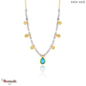 Mineral Glow, Collier Argent plaqué Or 14 carats ANIA-HAIE N014-03G