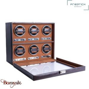 Remontoir 6 montres, Friederich 1923 série Bond electronique marron 29484-3