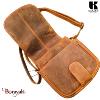 Sac bandoulière KASZER collection Wyoming brun naturel moyen 20601-C6