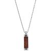 Collier THABORA Homme pendentif bois acier