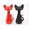 Chat assis 29 cm Home Edelweiss collection : Felix Rouge nacré
