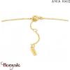 Under Lock & Key, Bracelet Argent plaqué Or 14 carats ANIA-HAIE B032-02G