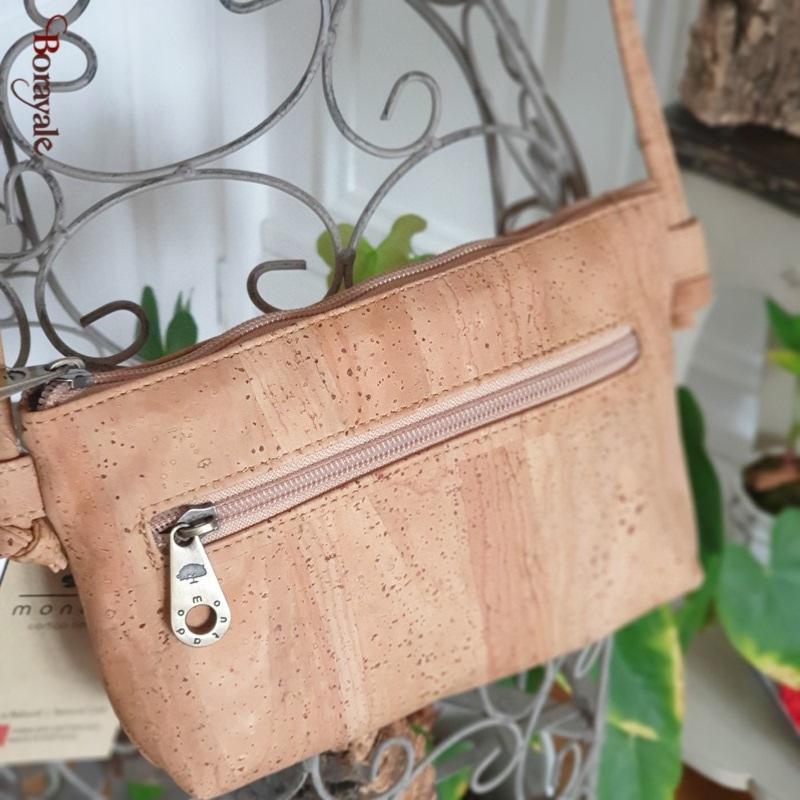 Sac à Bandoulière En Liège Naturel Artelusa Tricolore - Vegan Fait Main Portugal