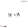 Boucles d'oreilles SPARK With EUROPEAN CRYSTALS  : Imperial - Cristal blanc