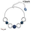 Bracelet SPARK Silver Jewelry : Wing - Bleu bermude