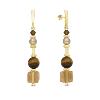 Boucles d'oreilles Spark Jasmine cristal autrichien sur argent doré G0373C