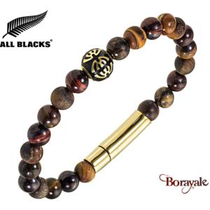 Bracelet All Blacks bijoux Homme rang de perles 682417