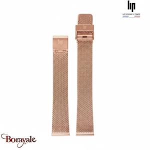 Bracelet de montre Lip Milanais rose doré 16 mm 675475