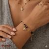 Bracelet AUSTRALE Pierre Lannier BJ22A1231 acier poli de couleur or