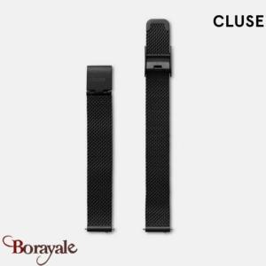 Bracelet Cluse Bracelet de montre interchangeable 12 mm Maille milanaise noire C