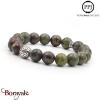 Jaspe dragon d'Afrique: Bracelet Pierres fines 10 mm PPJ Taille XL