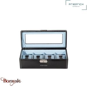 Coffret boite 4 montres, Friederich 1923 série Bond, noir 20086-2