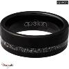 Bague Tungstène Noir Apollon homme