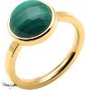 Bague Yola Nature Cabochon Acier plaqué IP rose IG-163-54