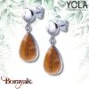 Boucles d'oreilles Yola Nature Goutte Acier poli IH-559