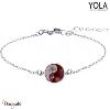Bracelet Yola Nature Améthyste Acier poli IP-374